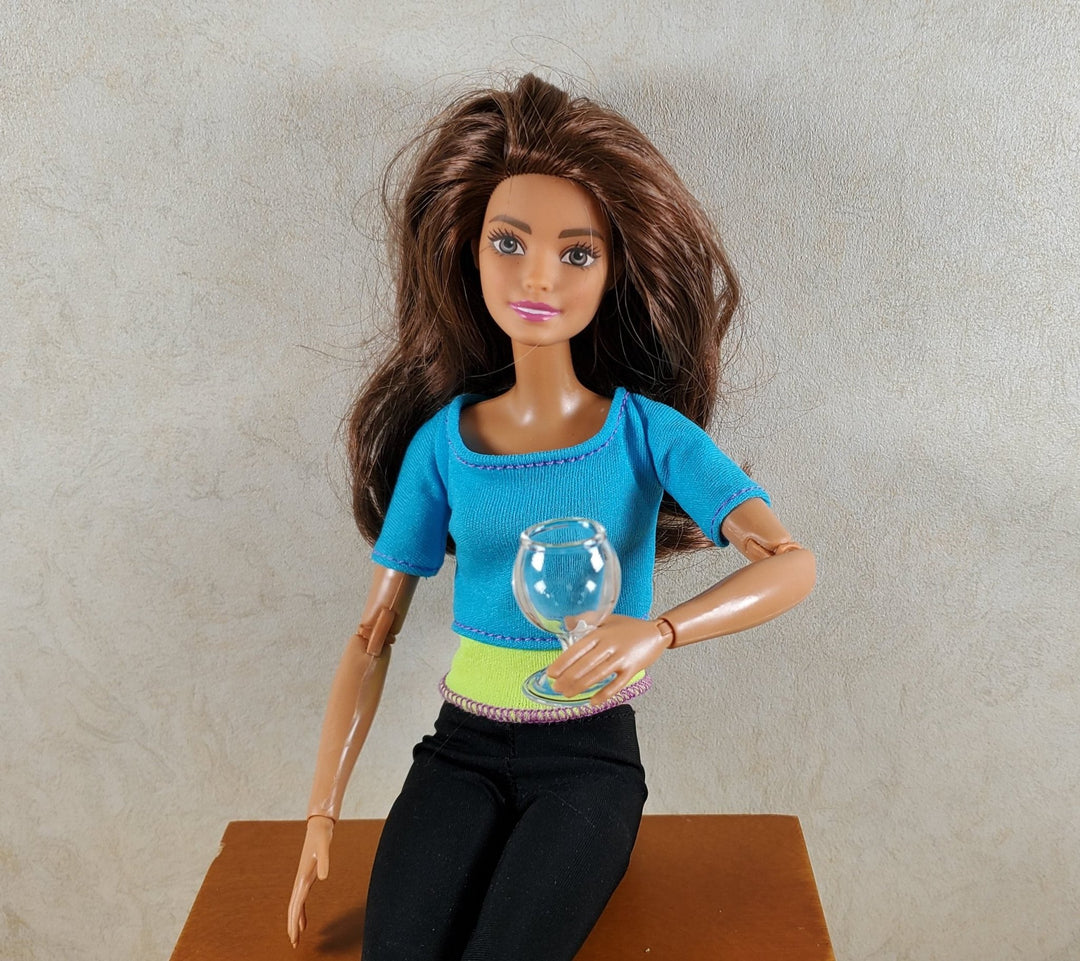 1:6 Scale Empty Wine Glass Dollhouse Miniature Fashion Doll Size - MiniatureCrush