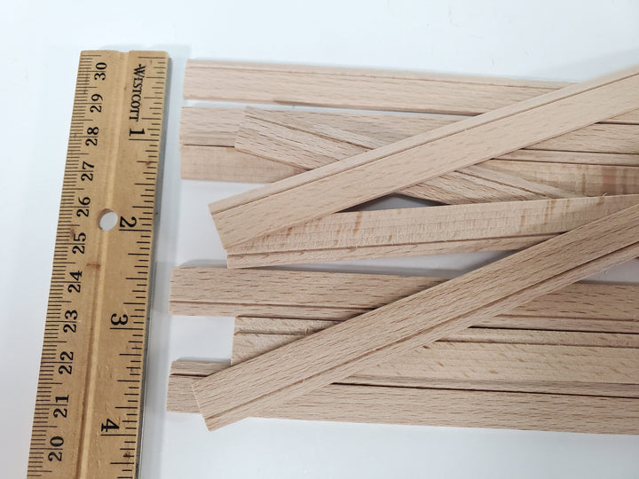 Dollhouse Baseboard Trim or Molding 10 Short Pieces 1/2" wide x 6" 1:12 Scale Miniature
