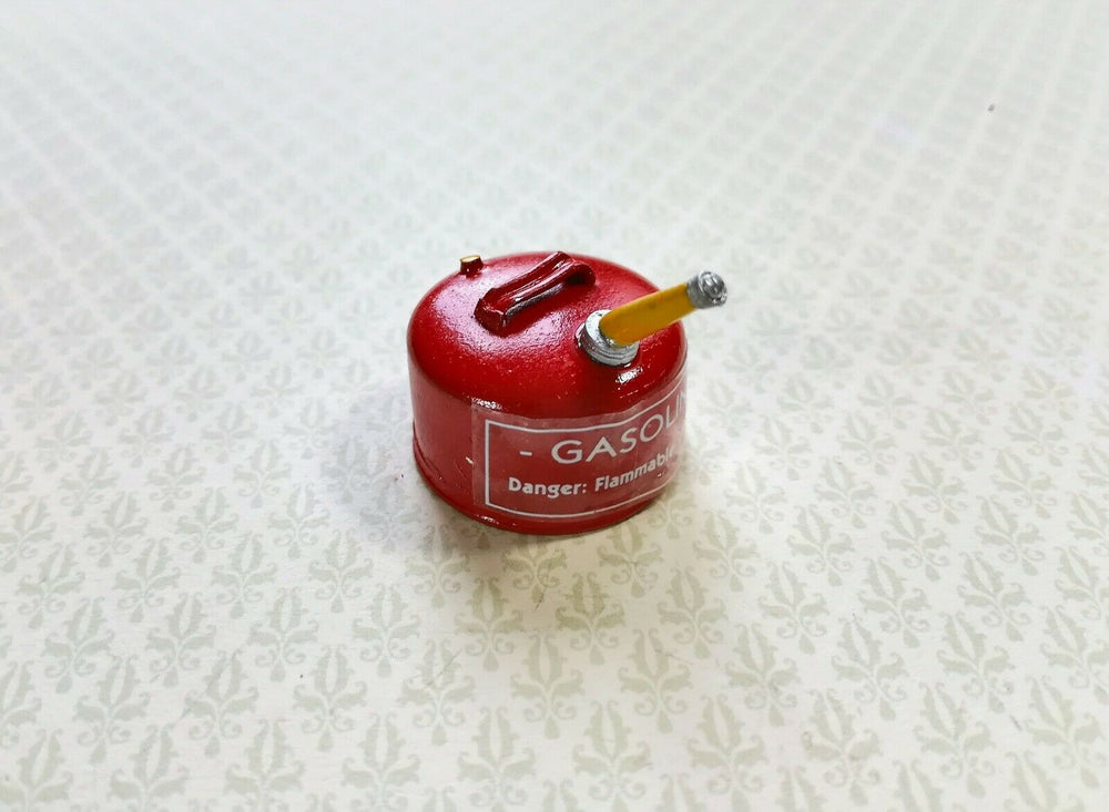 Dollhouse Miniature Red Gas Can Sir Thomas Thumb 1:12 Scale Vintage Style