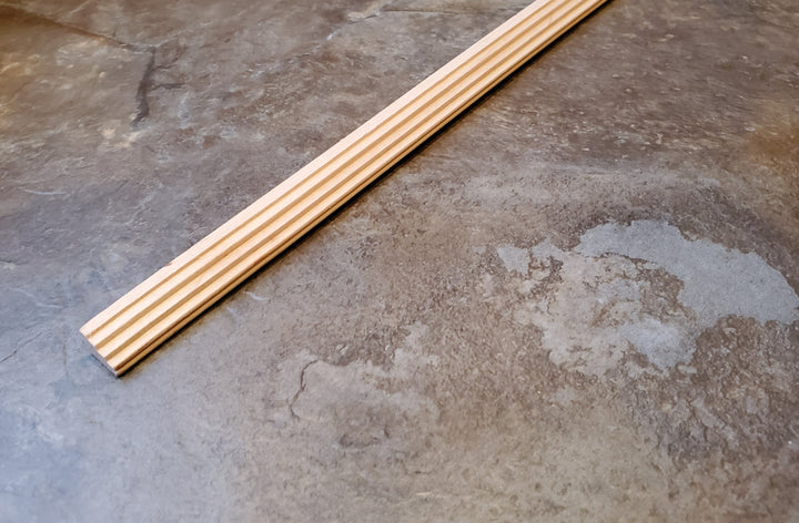 Dollhouse Step Crown Molding Trim Cornice 3/8" wide x 18" long 1:12 Scale