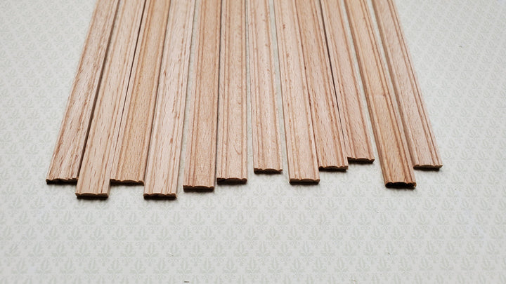 Dollhouse Miniatures Window Casing 6" Trim x12 Pieces 1:12 Scale Building 70306