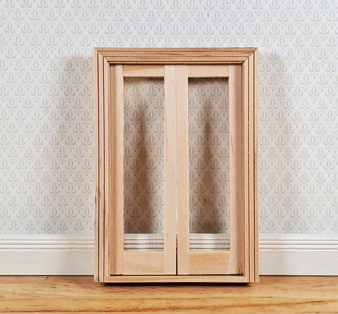 Dollhouse HALF SCALE 1:24 French Doors Wood HWH6011 Houseworks