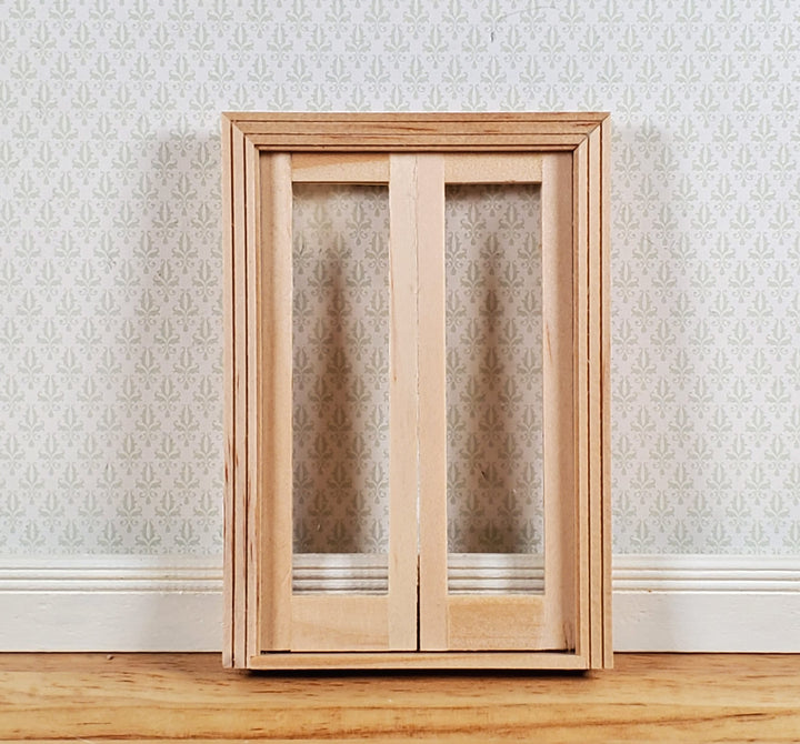 Dollhouse HALF SCALE 1:24 French Doors Wood HWH6011 Houseworks