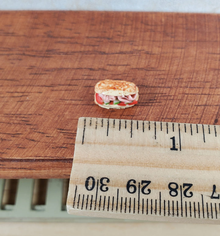 Dollhouse HALF SCALE Subway Sandwich Hoagie 1:24 Miniature Food