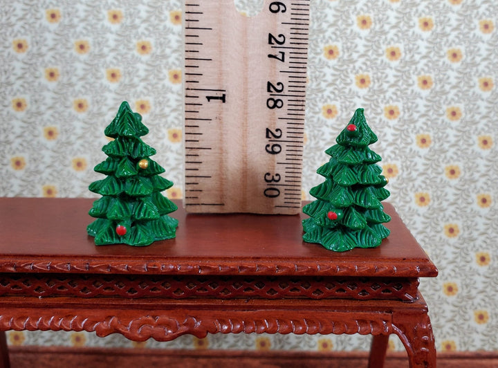 2 Tiny Christmas Tree Decorations Dollhouses Dioramas 1:12 Scale Miniature Decor - Miniature Crush