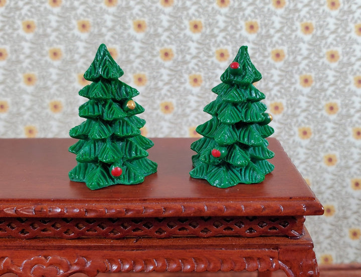 2 Tiny Christmas Tree Decorations Dollhouses Dioramas 1:12 Scale Miniature Decor - Miniature Crush