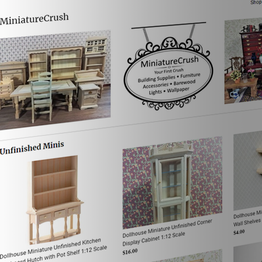 The MiniatureCrush storefront in 2018
