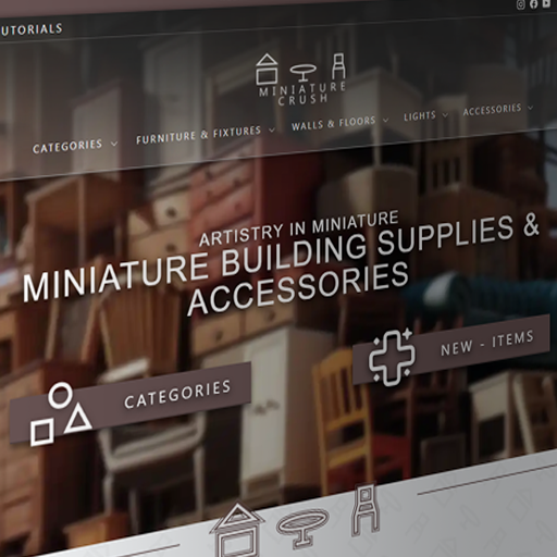 The MiniatureCrush website in 2024