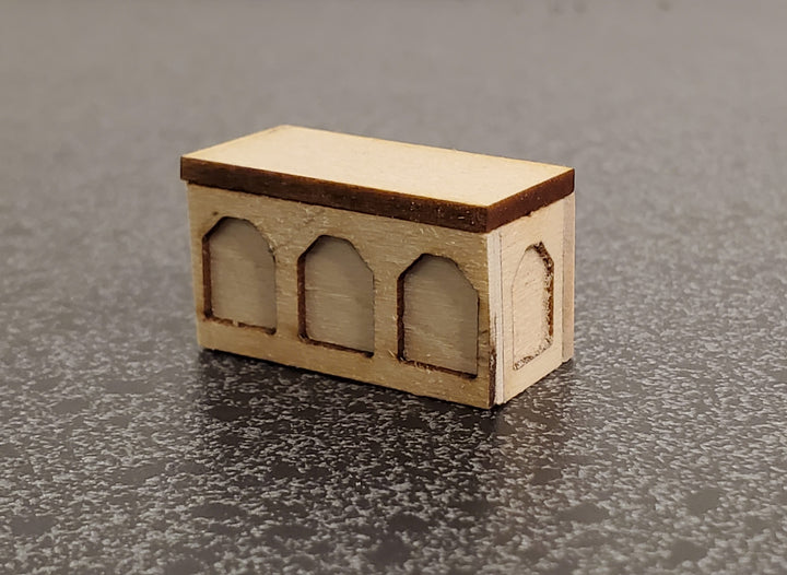 DIY Kit 1:48 Scale Miniature Tudor Treasure Chest Trunk Tiny Gothic Style