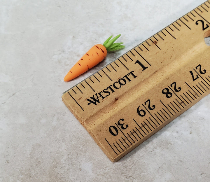 Dollhouse Carrots Set of 5 Large Vegetables 1:12 Scale Miniatures Kitchen Food Groceries