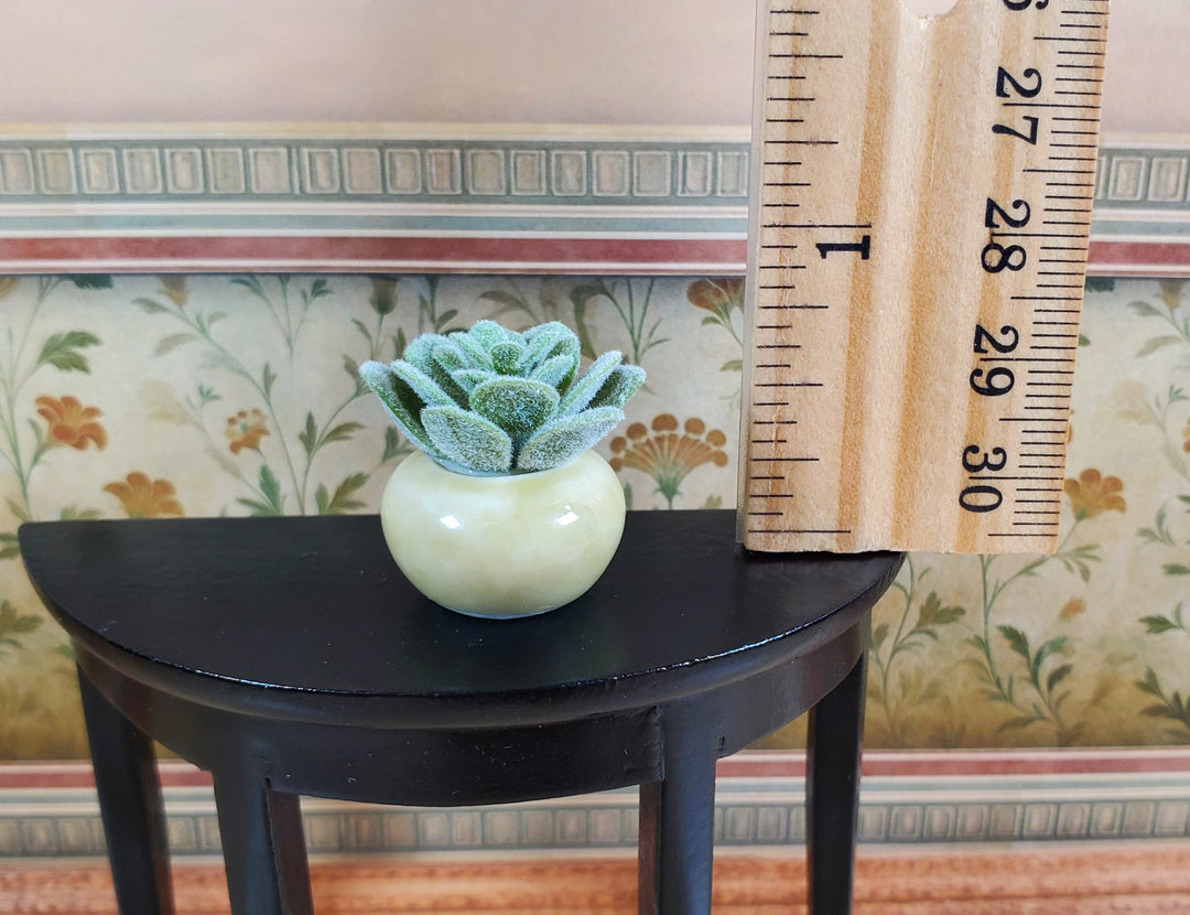 Dollhouse Succulent Echeveria Plant in a Ceramic Planter 1:12 Scale Miniature Prop