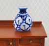 Dollhouse Large Blue & White Decorative Vase Empty 1:12 Scale Miniature