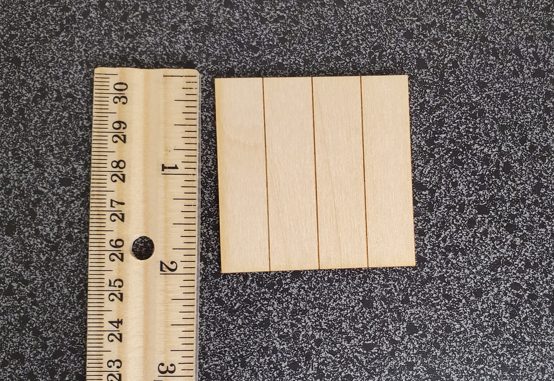 Dollhouse 1:6 Scale Parquet Real Wood Flooring 2x2 inch 33 pieces Playscale