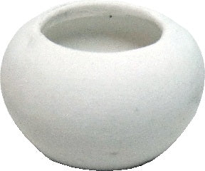 Dollhouse White Ceramic Flower Planter Pot Unglazed Round 1:12 Scale Miniature