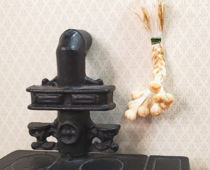 Dollhouse String of Garlic 1:12 Scale Miniature Food Kitchen Grocery