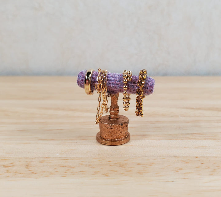 Dollhouse Jewelry Display Necklaces Bracelets 1:12 Scale Miniature Handmade