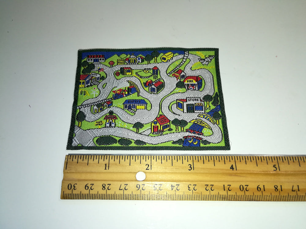 Dollhouse Miniature Vehicle Play Mat Rug 1:12 Scale Childs Room