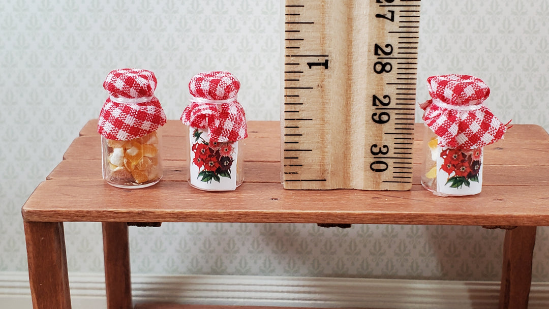 Dollhouse Honey Comb Bits in a Glass Jar x3 1:12 Scale Miniature Food Kitchen