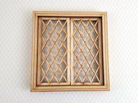 Dollhouse Miniature Double Window Tudor Style Diamond Pane 1:12 Scale Alessio 2126CW
