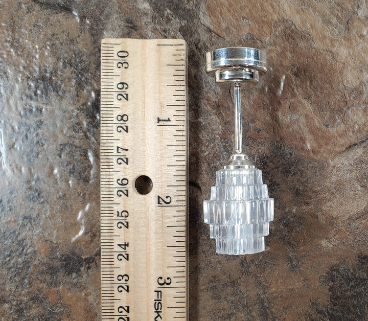 Dollhouse Chandelier Ceiling Light Art Deco Style Battery Operated 1:12 Scale