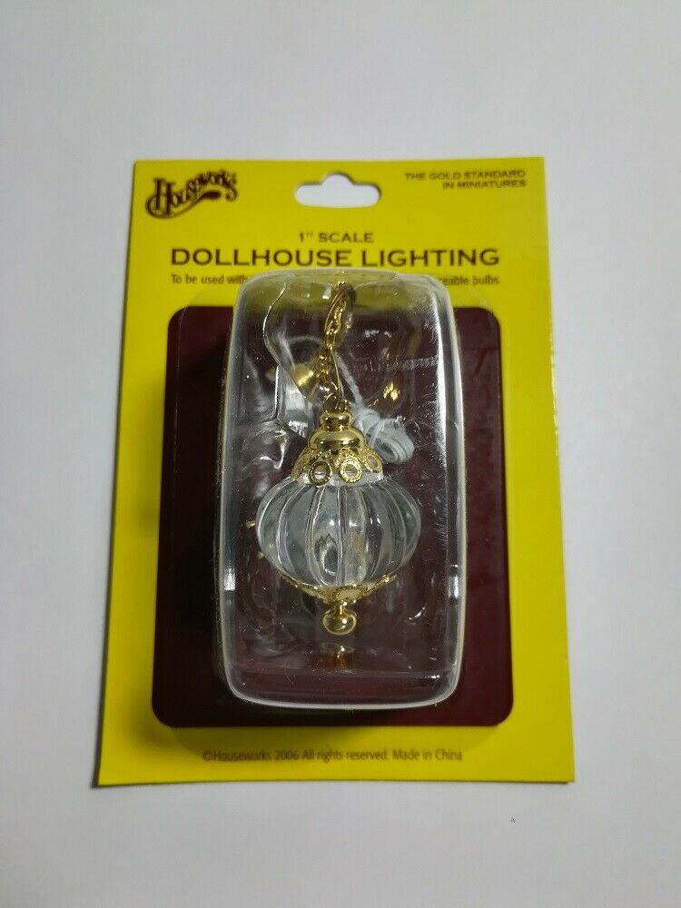 Dollhouse Miniature Hanging Globe Light 12 Volt Electric 1:12 Scale Houseworks