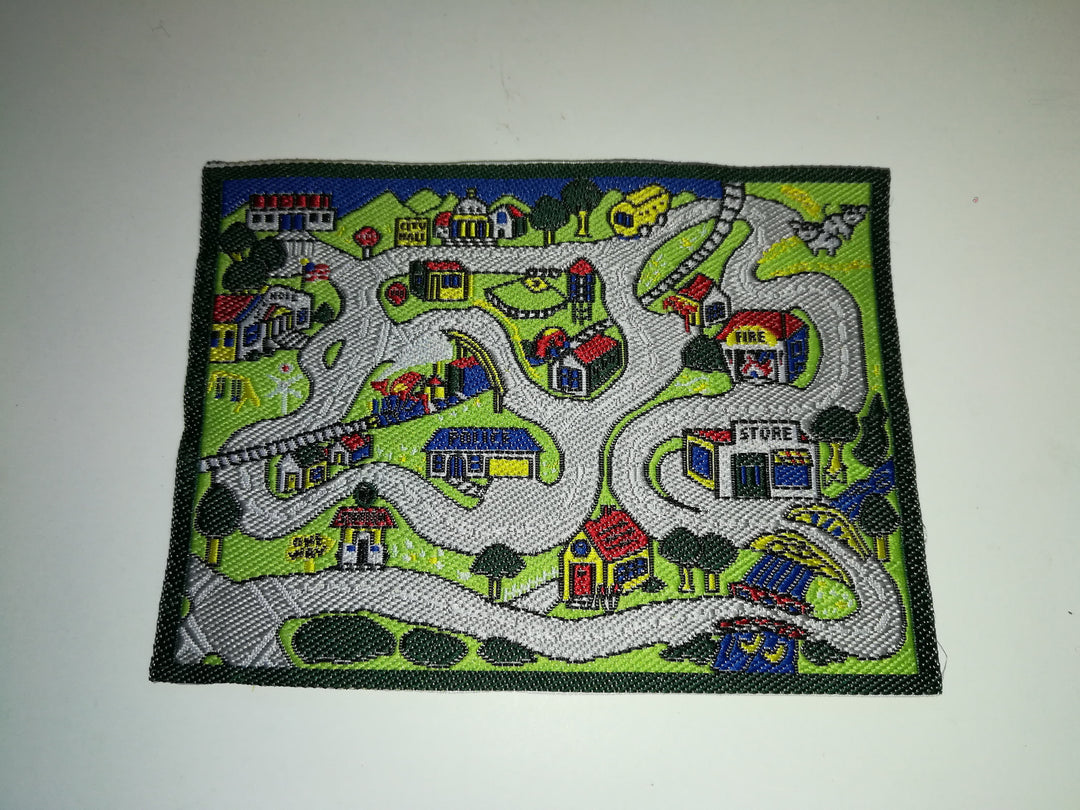 Dollhouse Miniature Vehicle Play Mat Rug 1:12 Scale Childs Room