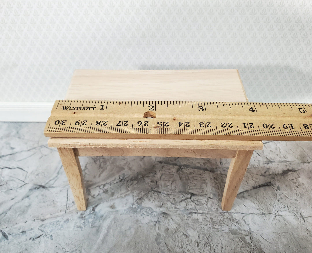 Dollhouse Kitchen or Dining Room Table Unpainted Wood 1:12 Scale Miniature Furniture