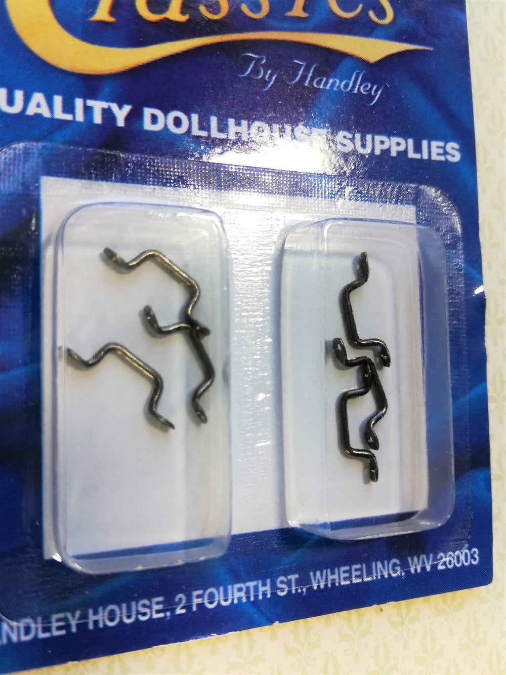 Dollhouse Miniature Window Handles or Drawer Pulls 6 Pieces 1:12 Scale