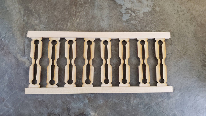 Dollhouse Flat Balusters for Railings Porches 1:12 Scale Miniature 2 1/2"