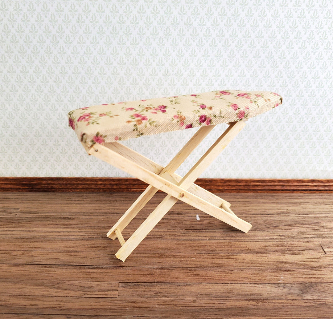 Dollhouse Ironing Board Folding with Floral Cover 1:12 Scale by Falcon