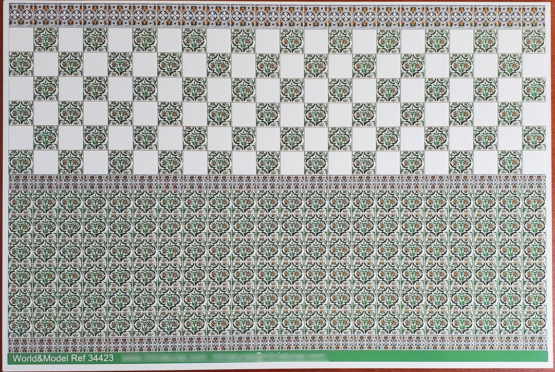 Dollhouse Miniature Wall Tiles Green & White Embossed 1:12 Scale for K – MiniatureCrush dollhouse-miniature-wall-tiles-green-white-embossed-1-12-scale-for-k-miniaturecrush