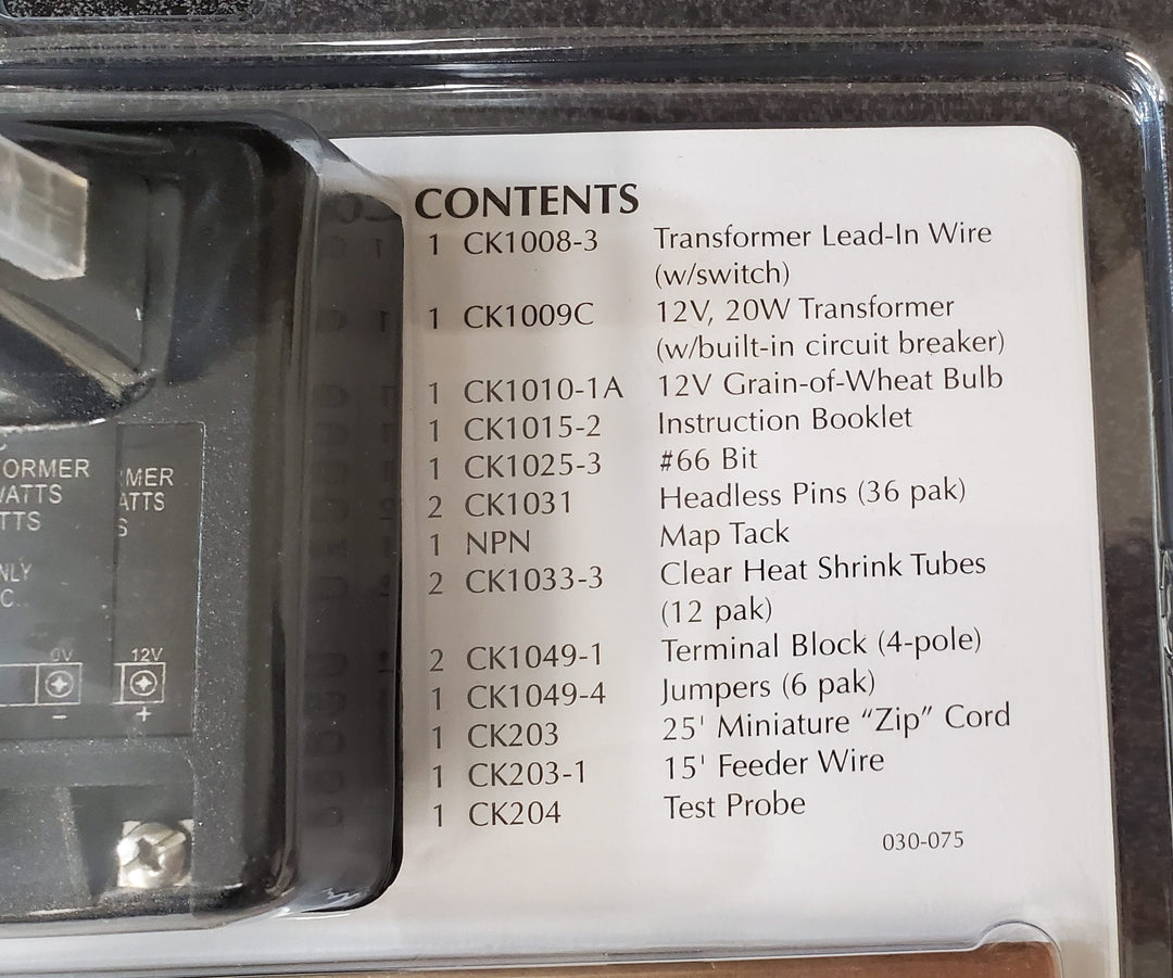 Dollhouse Round Wiring Kit 33 Bulbs 12 Volt Wire System Cir-Kit Concepts CK104