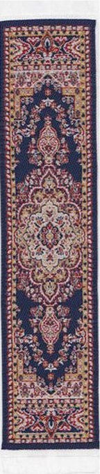 Dollhouse Miniature Narrow Carpet Rug Runner Navy Blue 1:12 Scale