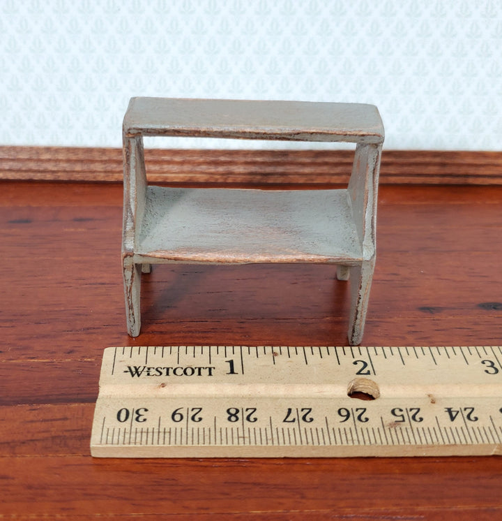 Dollhouse KIT Large Step Stool Library or Bed Steps 1:12 Scale Easy to Assemble