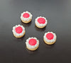 Dollhouse Donuts Pastries x5 Cherry Whipped Cream 1:12 Scale Miniature Food Dessert Bakery