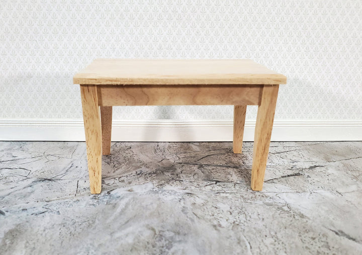 Dollhouse Kitchen or Dining Room Table Unpainted Wood 1:12 Scale Miniature Furniture