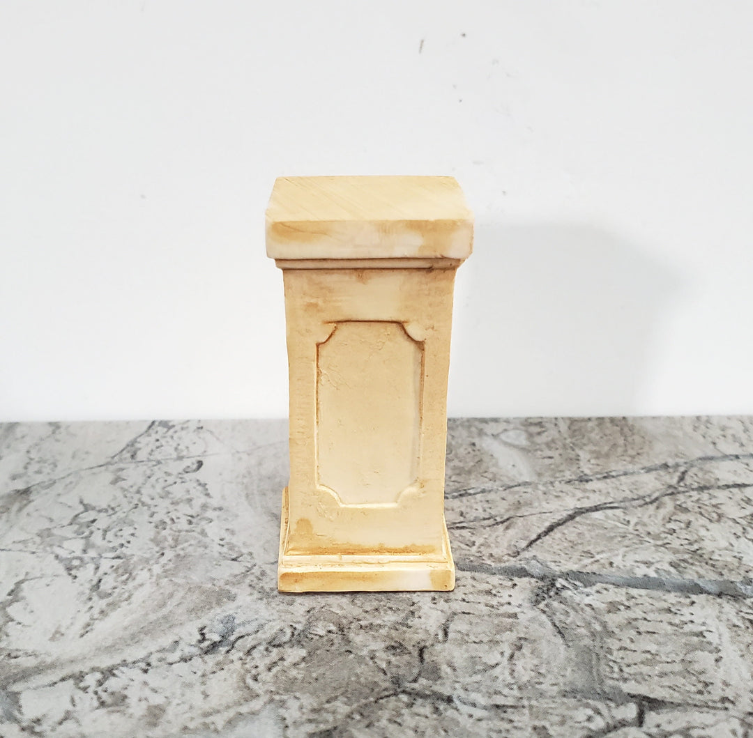 Dollhouse Pedestal for Plants Ferns Decoration Aged Tan 1:12 Scale or Fairy Garden A1002TN