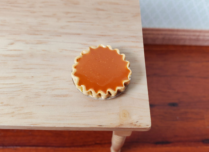 Dollhouse Pumpkin Pie 1:12 Scale Miniature Food Kitchen Dessert Bakery