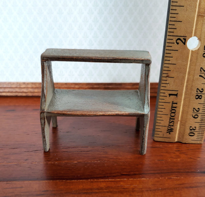 Dollhouse KIT Large Step Stool Library or Bed Steps 1:12 Scale Easy to Assemble