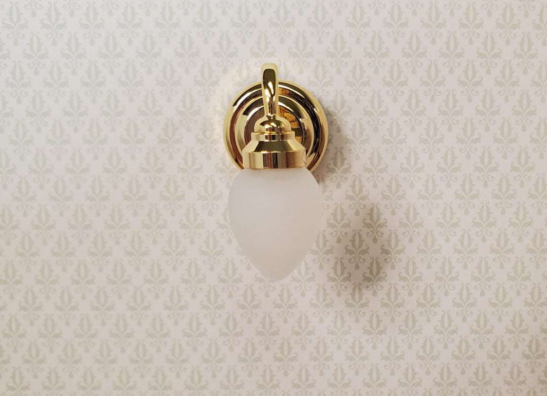 Dollhouse Tear Drop Sconce Battery Operated with Wand 1:12 Scale Miniature Lamp