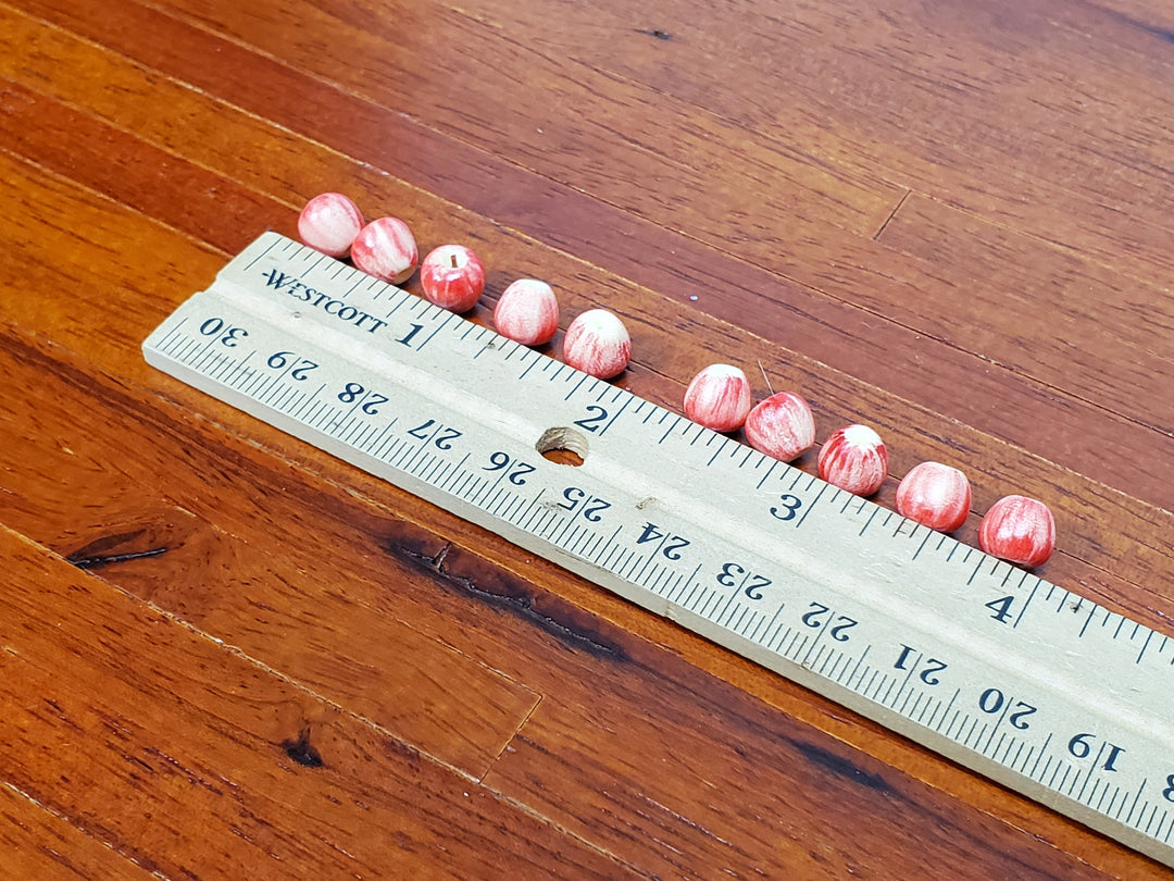 Dollhouse Red Apples Set of 10 1:12 Scale Miniatures Kitchen Food Groceries
