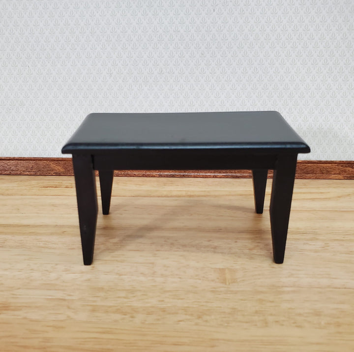 Dollhouse Small Kitchen or Dining Room Table Black 1:12 Scale Miniature Furniture