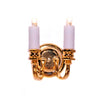 Dollhouse Battery Light Double Candle Wall Sconce 1:12 Scale Miniature