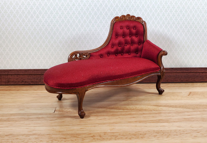 JBM Dollhouse Chase Lounge Sofa Louis XV Style 1:12 Miniature Furniture Couch