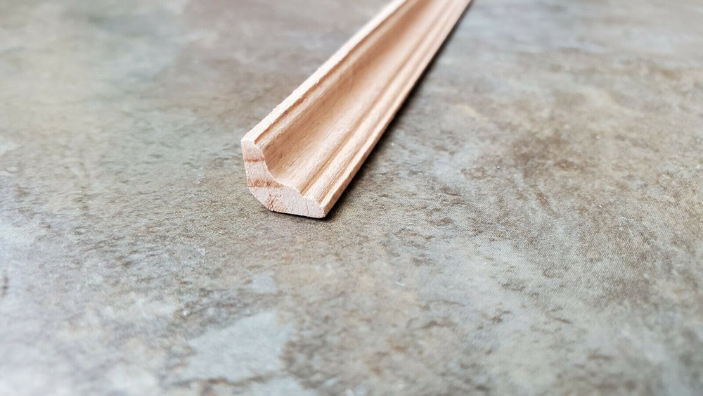 Dollhouse Miniatures Crown Molding Trim 5/16" wide x 18" long 1:12 Scale