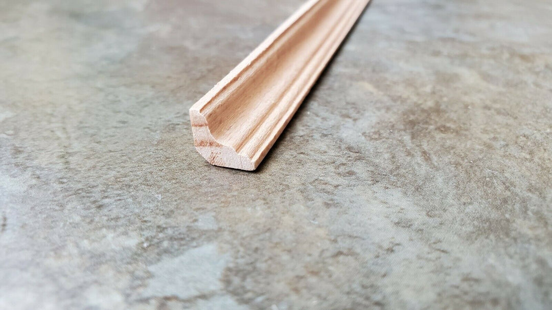Dollhouse Miniatures Crown Molding Trim 5/16" wide x 18" long 1:12 Scale