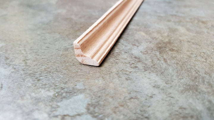 Dollhouse Miniatures Crown Molding Trim 5/16" wide x 18" long 1:12 Scale