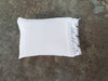 Dollhouse Miniature White Pillow with Lace for Bedroom 1:12 Scale 2