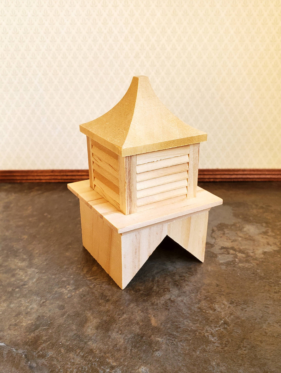 Dollhouse Miniature Roof Cupola Wood Houseworks 1:12 Scale 45 Degree Pitch Roof