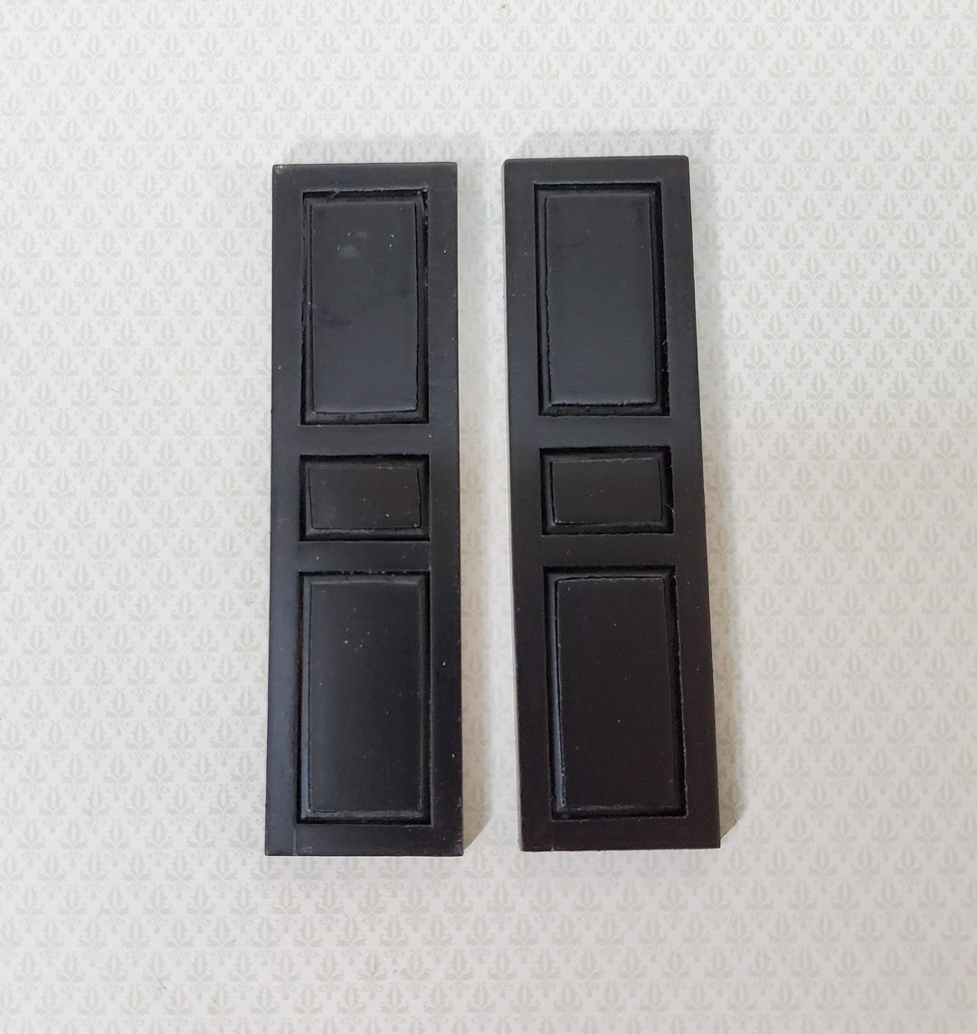 Dollhouse Shutters 3 Panel 1 Pair BLACK 1:12 Scale 4 5/8" CLA75021